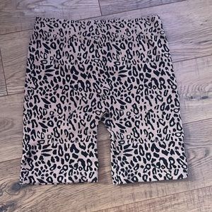 Papaya cheeta print biker shorts—used once. Size small